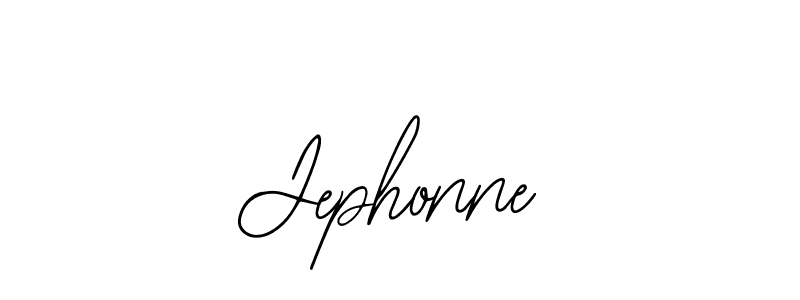 Similarly Bearetta-2O07w is the best handwritten signature design. Signature creator online .You can use it as an online autograph creator for name Jephonne. Jephonne signature style 12 images and pictures png