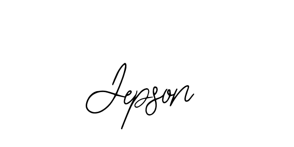You should practise on your own different ways (Bearetta-2O07w) to write your name (Jepson) in signature. don't let someone else do it for you. Jepson signature style 12 images and pictures png