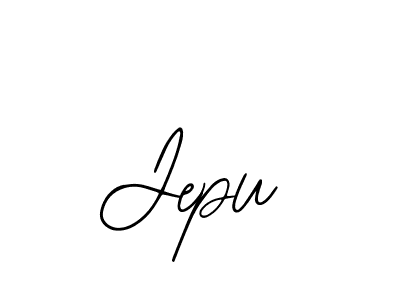 Jepu stylish signature style. Best Handwritten Sign (Bearetta-2O07w) for my name. Handwritten Signature Collection Ideas for my name Jepu. Jepu signature style 12 images and pictures png