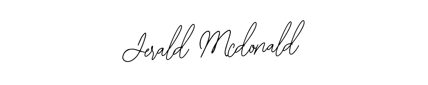 How to Draw Jerald Mcdonald signature style? Bearetta-2O07w is a latest design signature styles for name Jerald Mcdonald. Jerald Mcdonald signature style 12 images and pictures png