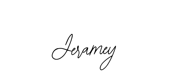 Similarly Bearetta-2O07w is the best handwritten signature design. Signature creator online .You can use it as an online autograph creator for name Jeramey. Jeramey signature style 12 images and pictures png