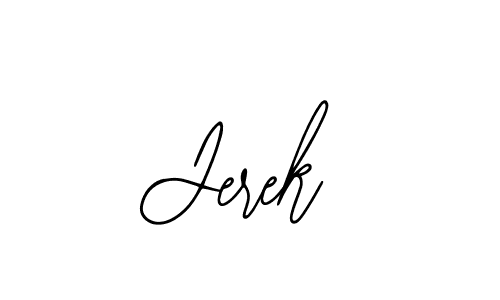 The best way (Bearetta-2O07w) to make a short signature is to pick only two or three words in your name. The name Jerek include a total of six letters. For converting this name. Jerek signature style 12 images and pictures png