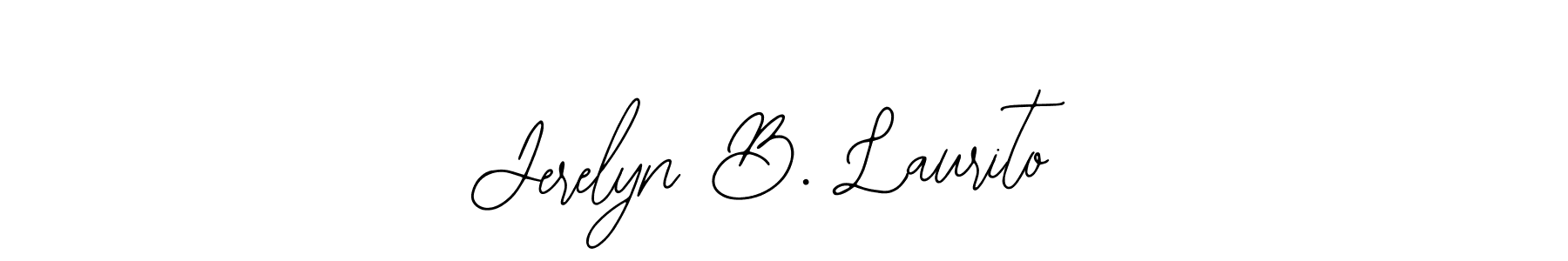 This is the best signature style for the Jerelyn B. Laurito name. Also you like these signature font (Bearetta-2O07w). Mix name signature. Jerelyn B. Laurito signature style 12 images and pictures png