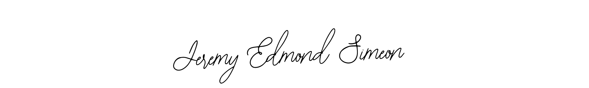 Also You can easily find your signature by using the search form. We will create Jeremy Edmond Simeon name handwritten signature images for you free of cost using Bearetta-2O07w sign style. Jeremy Edmond Simeon signature style 12 images and pictures png