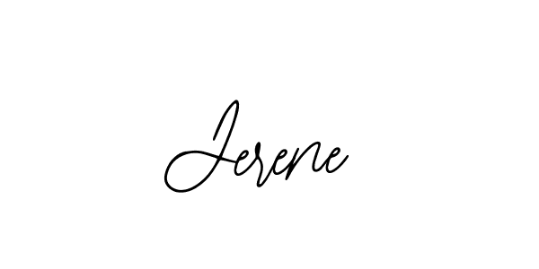 How to make Jerene name signature. Use Bearetta-2O07w style for creating short signs online. This is the latest handwritten sign. Jerene signature style 12 images and pictures png