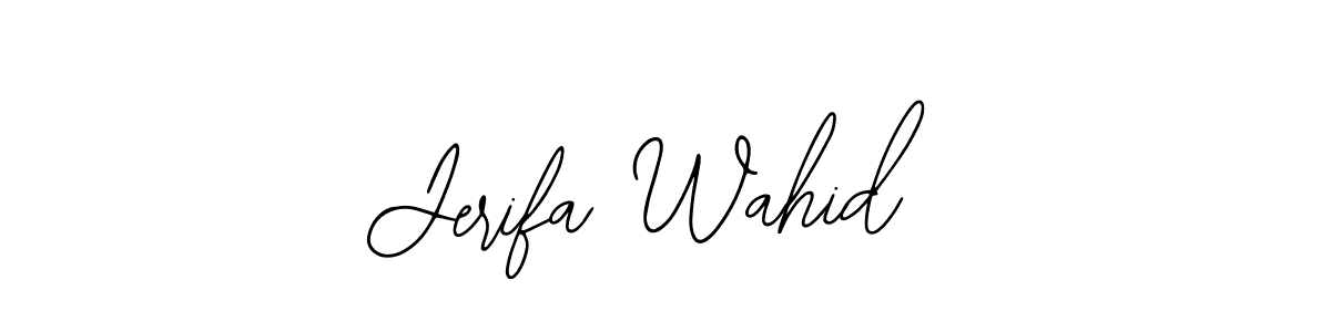 Once you've used our free online signature maker to create your best signature Bearetta-2O07w style, it's time to enjoy all of the benefits that Jerifa Wahid name signing documents. Jerifa Wahid signature style 12 images and pictures png
