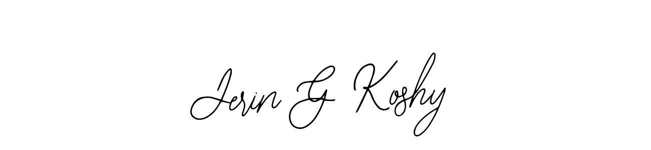 Use a signature maker to create a handwritten signature online. With this signature software, you can design (Bearetta-2O07w) your own signature for name Jerin G Koshy. Jerin G Koshy signature style 12 images and pictures png