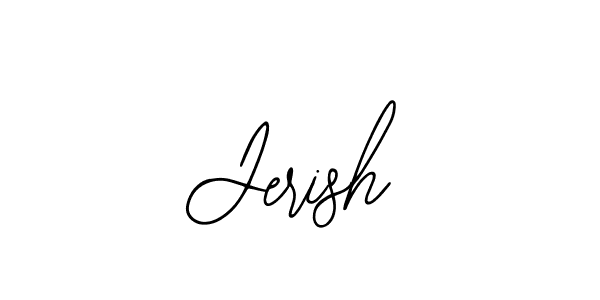 Make a beautiful signature design for name Jerish. With this signature (Bearetta-2O07w) style, you can create a handwritten signature for free. Jerish signature style 12 images and pictures png