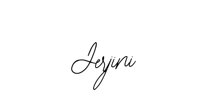 The best way (Bearetta-2O07w) to make a short signature is to pick only two or three words in your name. The name Jerjini include a total of six letters. For converting this name. Jerjini signature style 12 images and pictures png