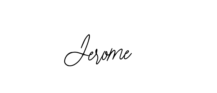 The best way (Bearetta-2O07w) to make a short signature is to pick only two or three words in your name. The name Jerome  include a total of six letters. For converting this name. Jerome  signature style 12 images and pictures png