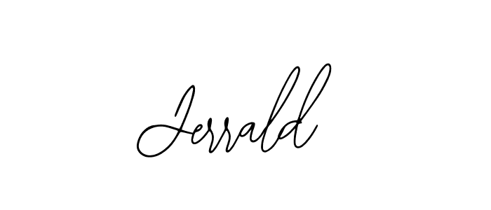 Create a beautiful signature design for name Jerrald. With this signature (Bearetta-2O07w) fonts, you can make a handwritten signature for free. Jerrald signature style 12 images and pictures png
