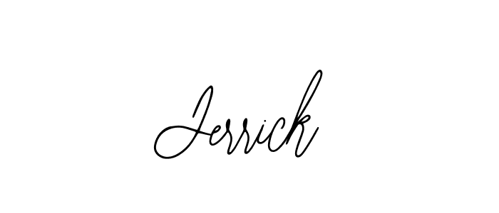 How to make Jerrick signature? Bearetta-2O07w is a professional autograph style. Create handwritten signature for Jerrick name. Jerrick signature style 12 images and pictures png