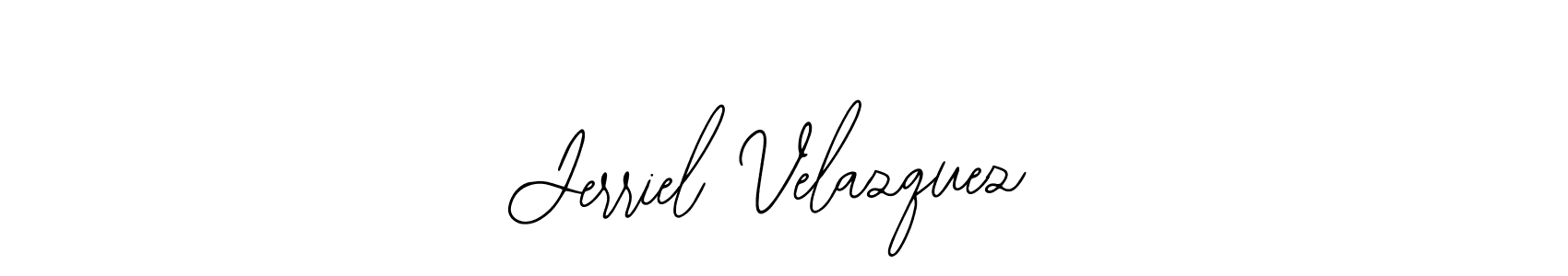 This is the best signature style for the Jerriel Velazquez name. Also you like these signature font (Bearetta-2O07w). Mix name signature. Jerriel Velazquez signature style 12 images and pictures png