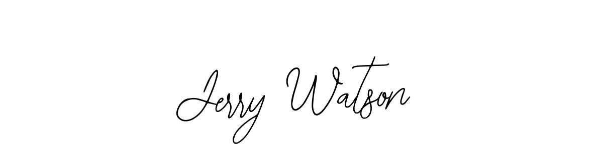 Design your own signature with our free online signature maker. With this signature software, you can create a handwritten (Bearetta-2O07w) signature for name Jerry Watson. Jerry Watson signature style 12 images and pictures png