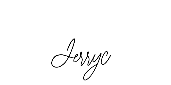 You should practise on your own different ways (Bearetta-2O07w) to write your name (Jerryc) in signature. don't let someone else do it for you. Jerryc signature style 12 images and pictures png