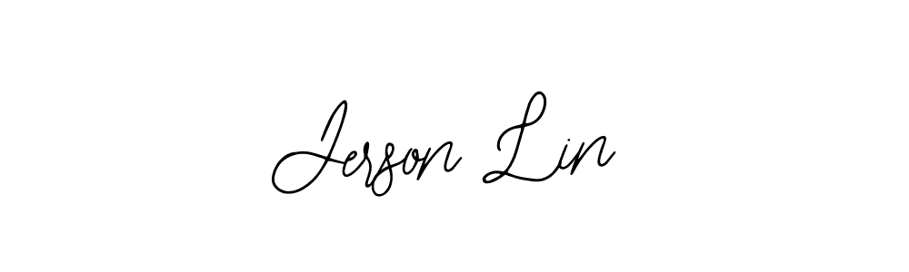 Design your own signature with our free online signature maker. With this signature software, you can create a handwritten (Bearetta-2O07w) signature for name Jerson Lin. Jerson Lin signature style 12 images and pictures png