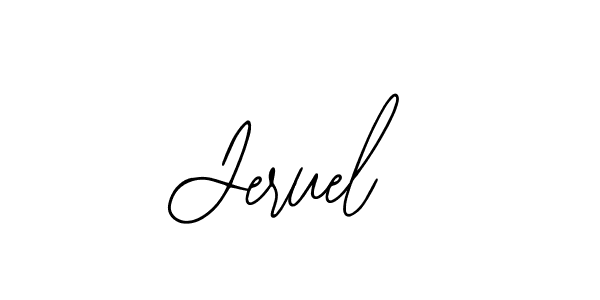 Jeruel stylish signature style. Best Handwritten Sign (Bearetta-2O07w) for my name. Handwritten Signature Collection Ideas for my name Jeruel. Jeruel signature style 12 images and pictures png