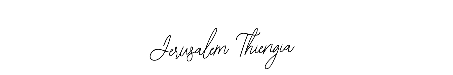 Also You can easily find your signature by using the search form. We will create Jerusalem Thiengia name handwritten signature images for you free of cost using Bearetta-2O07w sign style. Jerusalem Thiengia signature style 12 images and pictures png