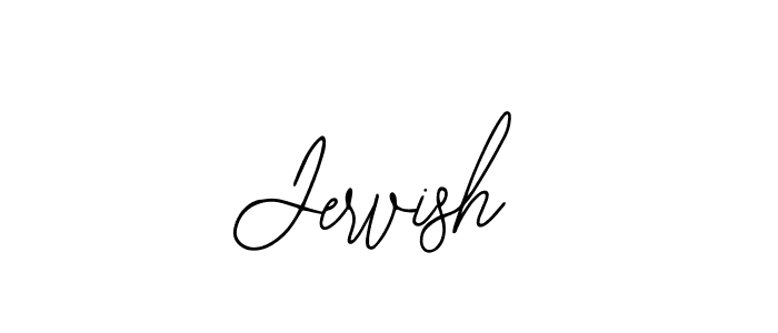 You should practise on your own different ways (Bearetta-2O07w) to write your name (Jervish) in signature. don't let someone else do it for you. Jervish signature style 12 images and pictures png