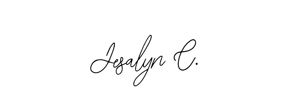 Also You can easily find your signature by using the search form. We will create Jesalyn C. name handwritten signature images for you free of cost using Bearetta-2O07w sign style. Jesalyn C. signature style 12 images and pictures png