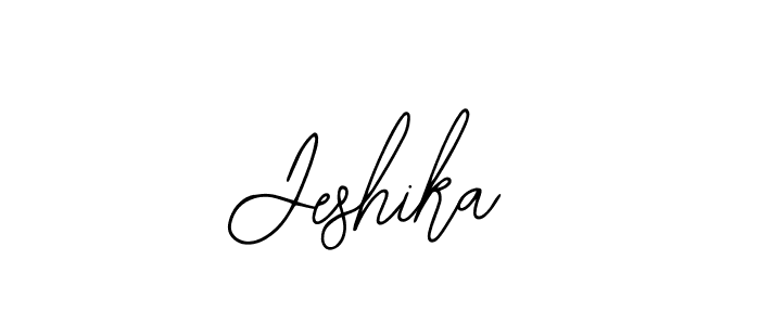 How to make Jeshika signature? Bearetta-2O07w is a professional autograph style. Create handwritten signature for Jeshika name. Jeshika signature style 12 images and pictures png