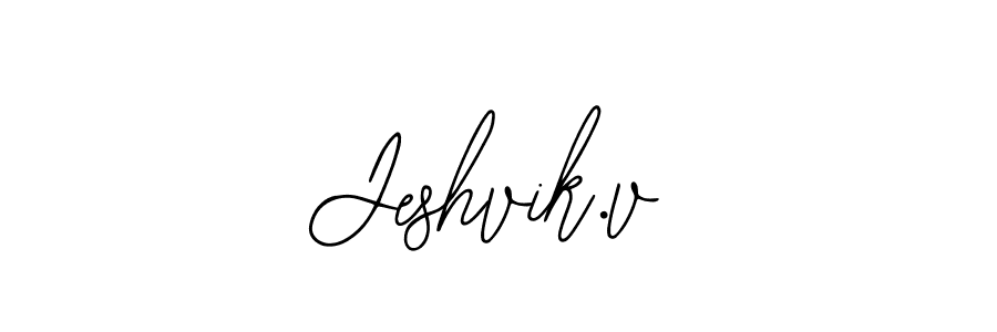 Design your own signature with our free online signature maker. With this signature software, you can create a handwritten (Bearetta-2O07w) signature for name Jeshvik.v. Jeshvik.v signature style 12 images and pictures png