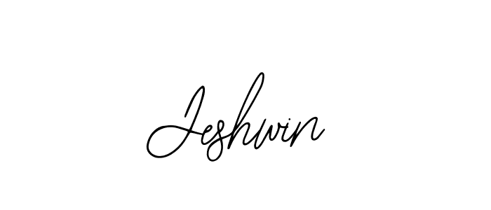 Design your own signature with our free online signature maker. With this signature software, you can create a handwritten (Bearetta-2O07w) signature for name Jeshwin. Jeshwin signature style 12 images and pictures png