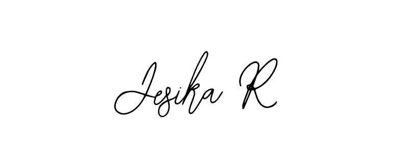 Bearetta-2O07w is a professional signature style that is perfect for those who want to add a touch of class to their signature. It is also a great choice for those who want to make their signature more unique. Get Jesika R name to fancy signature for free. Jesika R signature style 12 images and pictures png