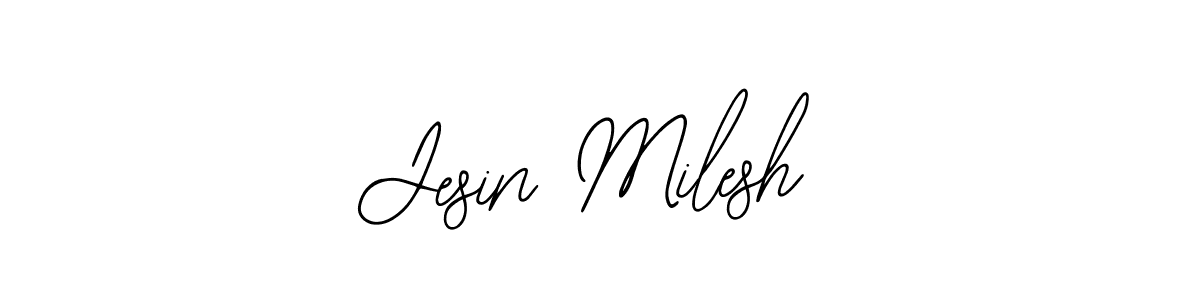 Also You can easily find your signature by using the search form. We will create Jesin Milesh name handwritten signature images for you free of cost using Bearetta-2O07w sign style. Jesin Milesh signature style 12 images and pictures png