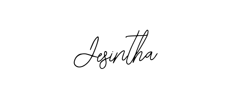 How to make Jesintha signature? Bearetta-2O07w is a professional autograph style. Create handwritten signature for Jesintha name. Jesintha signature style 12 images and pictures png