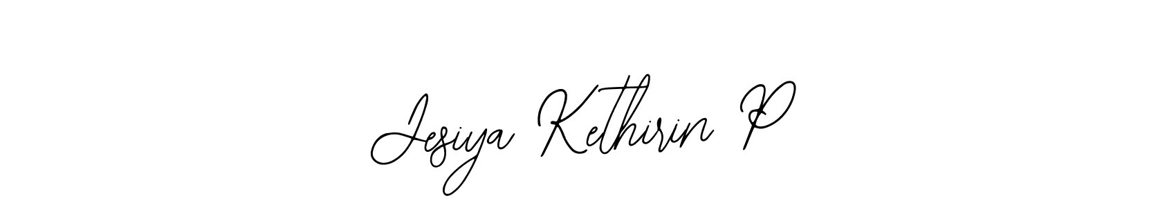 Jesiya Kethirin P stylish signature style. Best Handwritten Sign (Bearetta-2O07w) for my name. Handwritten Signature Collection Ideas for my name Jesiya Kethirin P. Jesiya Kethirin P signature style 12 images and pictures png