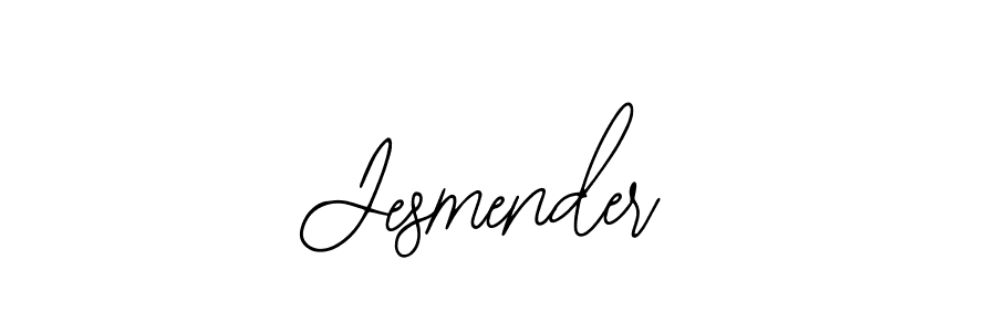 Design your own signature with our free online signature maker. With this signature software, you can create a handwritten (Bearetta-2O07w) signature for name Jesmender. Jesmender signature style 12 images and pictures png