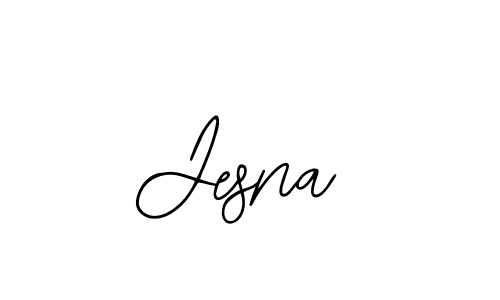 How to make Jesna name signature. Use Bearetta-2O07w style for creating short signs online. This is the latest handwritten sign. Jesna signature style 12 images and pictures png