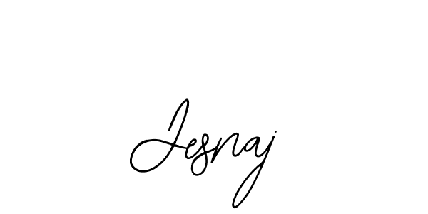 How to make Jesnaj name signature. Use Bearetta-2O07w style for creating short signs online. This is the latest handwritten sign. Jesnaj signature style 12 images and pictures png