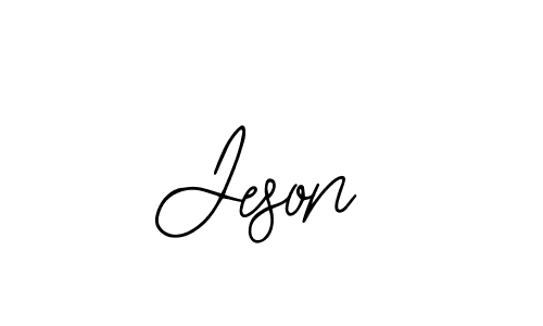 How to make Jeson name signature. Use Bearetta-2O07w style for creating short signs online. This is the latest handwritten sign. Jeson signature style 12 images and pictures png