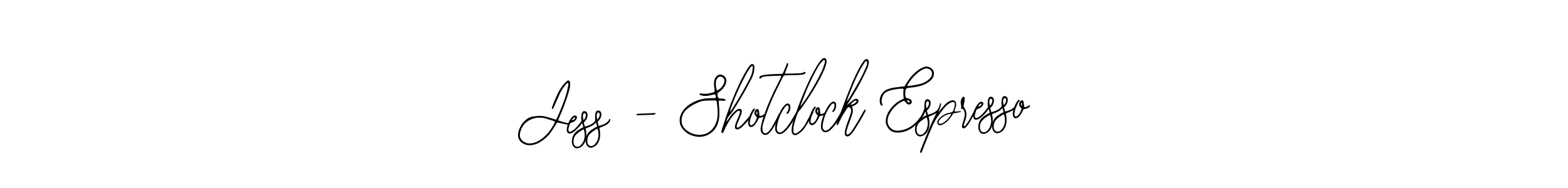 Create a beautiful signature design for name Jess - Shotclock Espresso. With this signature (Bearetta-2O07w) fonts, you can make a handwritten signature for free. Jess - Shotclock Espresso signature style 12 images and pictures png