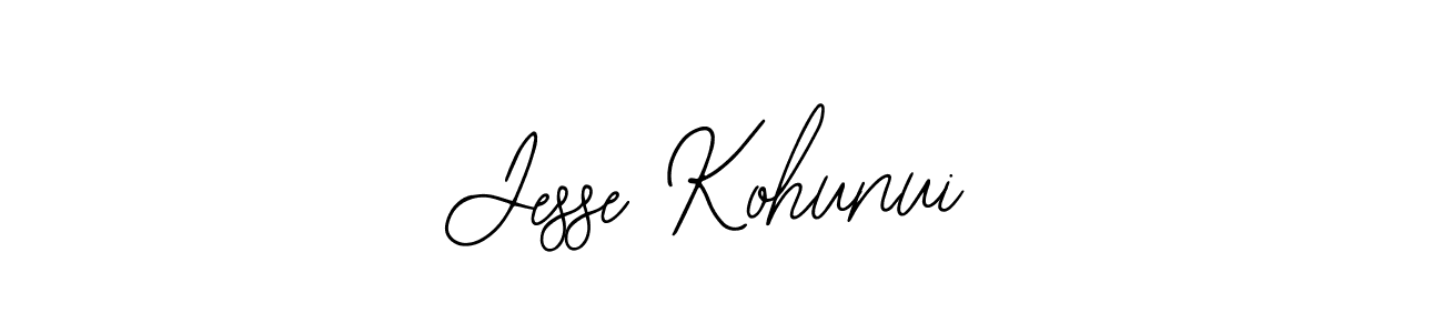 Bearetta-2O07w is a professional signature style that is perfect for those who want to add a touch of class to their signature. It is also a great choice for those who want to make their signature more unique. Get Jesse Kohunui name to fancy signature for free. Jesse Kohunui signature style 12 images and pictures png