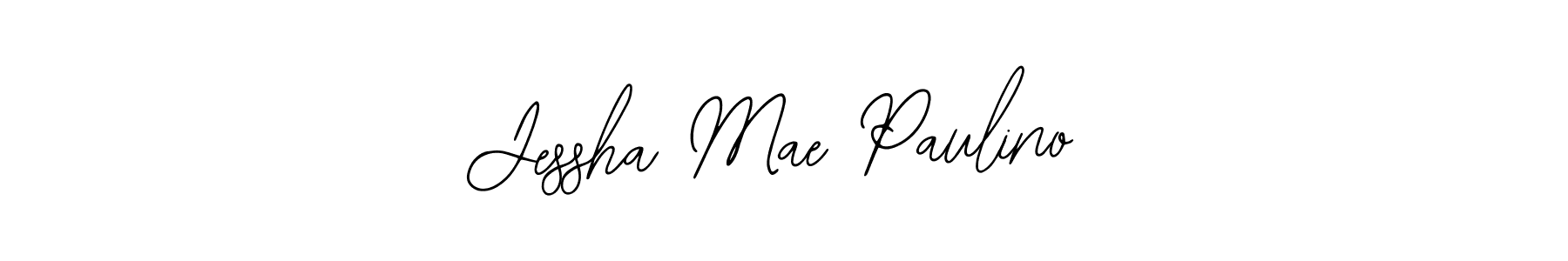 Use a signature maker to create a handwritten signature online. With this signature software, you can design (Bearetta-2O07w) your own signature for name Jessha Mae Paulino. Jessha Mae Paulino signature style 12 images and pictures png