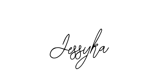 Make a beautiful signature design for name Jessyka. With this signature (Bearetta-2O07w) style, you can create a handwritten signature for free. Jessyka signature style 12 images and pictures png
