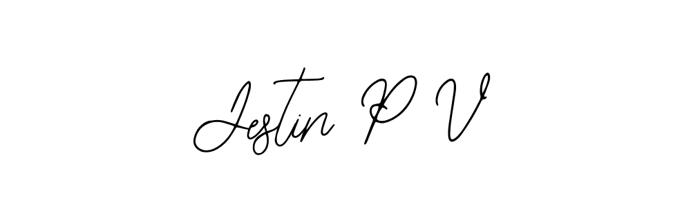 Once you've used our free online signature maker to create your best signature Bearetta-2O07w style, it's time to enjoy all of the benefits that Jestin P V name signing documents. Jestin P V signature style 12 images and pictures png