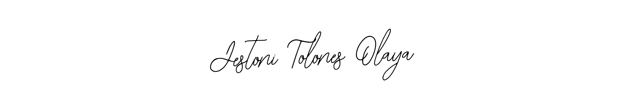 Make a beautiful signature design for name Jestoni Tolones Olaya. With this signature (Bearetta-2O07w) style, you can create a handwritten signature for free. Jestoni Tolones Olaya signature style 12 images and pictures png