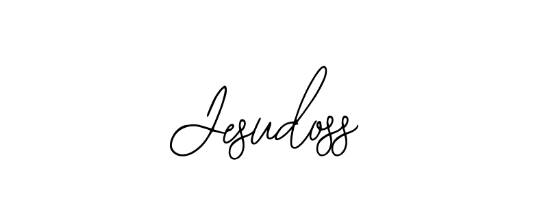 How to make Jesudoss name signature. Use Bearetta-2O07w style for creating short signs online. This is the latest handwritten sign. Jesudoss signature style 12 images and pictures png