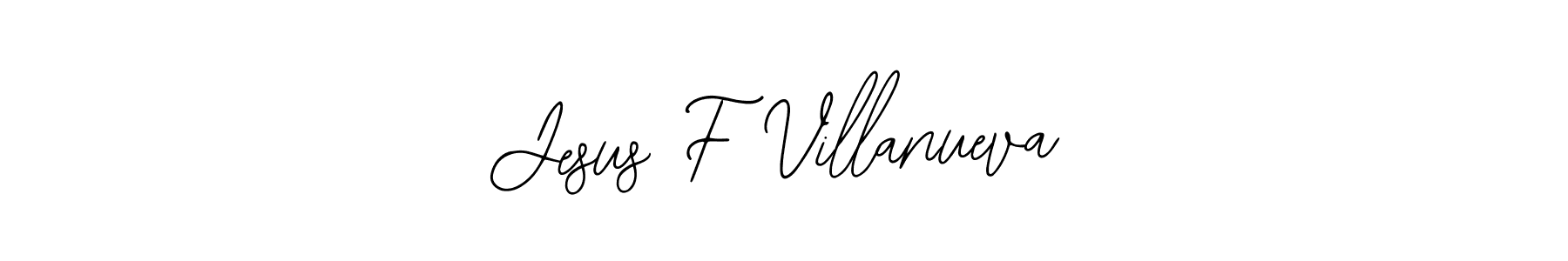 Design your own signature with our free online signature maker. With this signature software, you can create a handwritten (Bearetta-2O07w) signature for name Jesus F Villanueva. Jesus F Villanueva signature style 12 images and pictures png