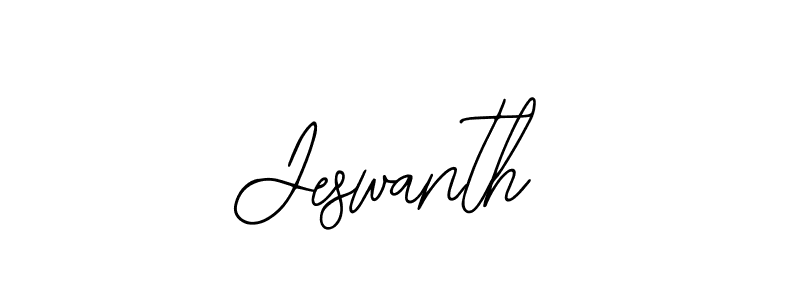 Use a signature maker to create a handwritten signature online. With this signature software, you can design (Bearetta-2O07w) your own signature for name Jeswanth. Jeswanth signature style 12 images and pictures png