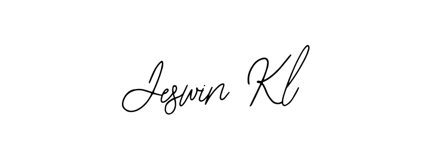 Design your own signature with our free online signature maker. With this signature software, you can create a handwritten (Bearetta-2O07w) signature for name Jeswin Kl. Jeswin Kl signature style 12 images and pictures png