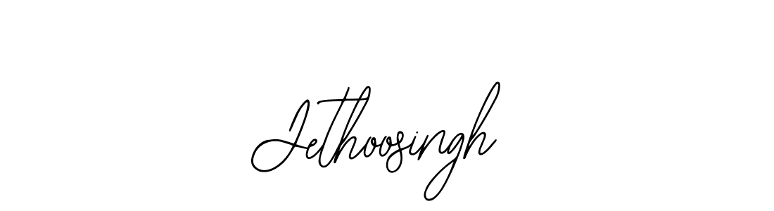 How to make Jethoosingh name signature. Use Bearetta-2O07w style for creating short signs online. This is the latest handwritten sign. Jethoosingh signature style 12 images and pictures png