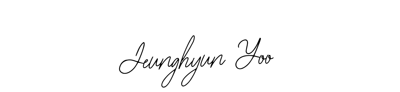 Make a beautiful signature design for name Jeunghyun Yoo. With this signature (Bearetta-2O07w) style, you can create a handwritten signature for free. Jeunghyun Yoo signature style 12 images and pictures png