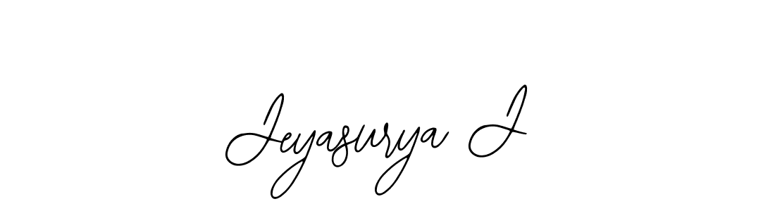 if you are searching for the best signature style for your name Jeyasurya J. so please give up your signature search. here we have designed multiple signature styles  using Bearetta-2O07w. Jeyasurya J signature style 12 images and pictures png