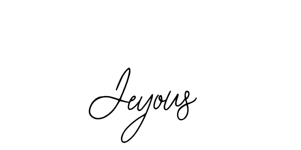 You should practise on your own different ways (Bearetta-2O07w) to write your name (Jeyous) in signature. don't let someone else do it for you. Jeyous signature style 12 images and pictures png