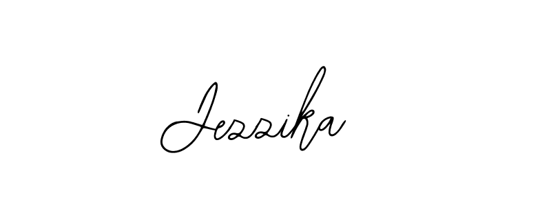 The best way (Bearetta-2O07w) to make a short signature is to pick only two or three words in your name. The name Jezzika  include a total of six letters. For converting this name. Jezzika  signature style 12 images and pictures png